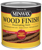 MINWAX Minwax 222504444 Wood Stain, Red Mahogany, Liquid, 0.5 pt Can PAINT MINWAX