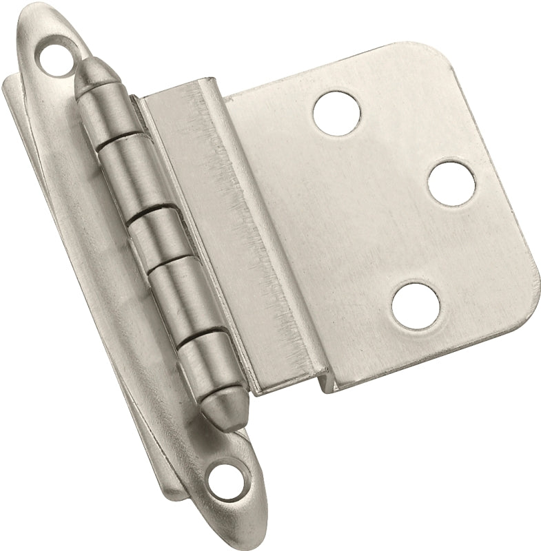 AMEROCK Amerock BPR3417G10 Hinge, 3/8 in Inset, Satin Nickel, 2-3/4 in L x 2 in W, Non Self-Closing Hinge HARDWARE & FARM SUPPLIES AMEROCK