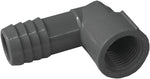BOSHART INDUSTRIES Boshart UPVCFRE-0705 Combination and Reducing Pipe Elbow, 3/4 x 1/2 in, Insert x FPT, 90 deg Angle, PVC, Black PLUMBING, HEATING & VENTILATION BOSHART INDUSTRIES