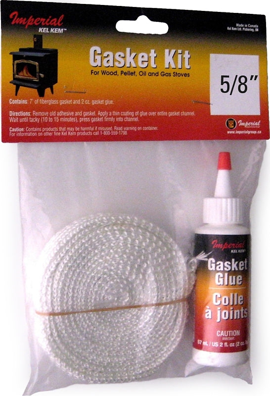 IMPERIAL Imperial GA0011 Gasket Tape Kit, 7 ft L, 3/4 in W, Fiberglass Pack OUTDOOR LIVING & POWER EQUIPMENT IMPERIAL   