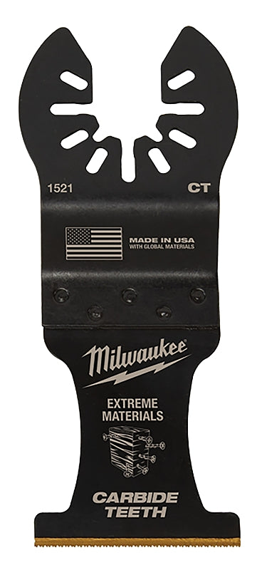 MILWAUKEE Milwaukee 49-25-1522 Blade, 1-3/8 in, 2 in D Cutting, Carbide/HCS/Titanium, 2/PK TOOLS MILWAUKEE