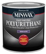 MINWAX Minwax 230104444 Polyurethane, Oil Base, Clear, Liquid, 0.5 pt Can PAINT MINWAX