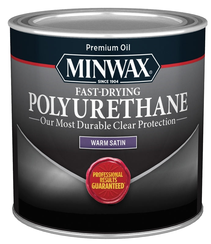 MINWAX Minwax 230104444 Polyurethane, Oil Base, Clear, Liquid, 0.5 pt Can PAINT MINWAX