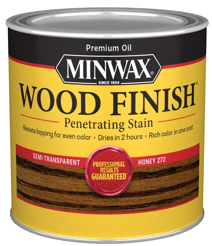 MINWAX Minwax 227624444 Wood Stain, Honey, Liquid, 0.5 pt, Can PAINT MINWAX