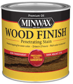MINWAX Minwax 227164444 Wood Stain, Dark Walnut, Liquid, 0.5 pt, Can PAINT MINWAX