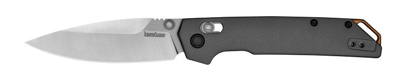 KAI USA LTD DBA Kershaw Iridium Series 2038 Pocket Knife, 3.4 in L Blade, Carbon Steel Blade, Black/Gray Handle SPORTS & RECREATION KAI USA LTD DBA