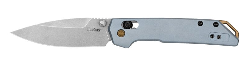 KAI USA LTD DBA Kershaw 2051 Pocket Knife, 3 in L Blade, Steel Blade, Anodized Handle, Ice Blue Handle