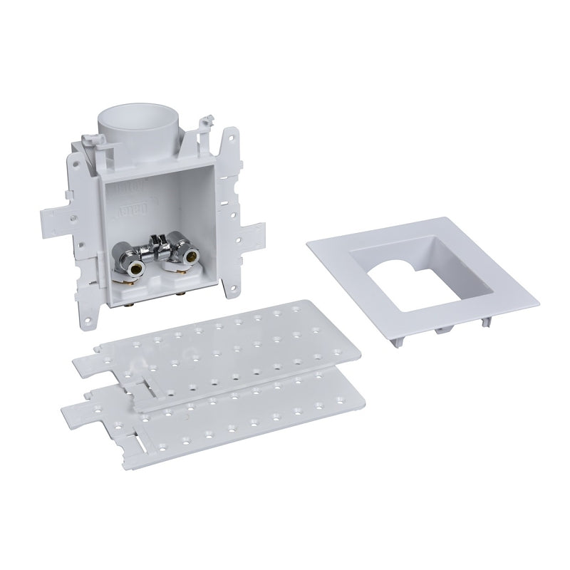 OATEY Oatey MODA 37743 Lavatory Supply Box, 3/8 in Connection, Copper, PVC, White PLUMBING, HEATING & VENTILATION OATEY