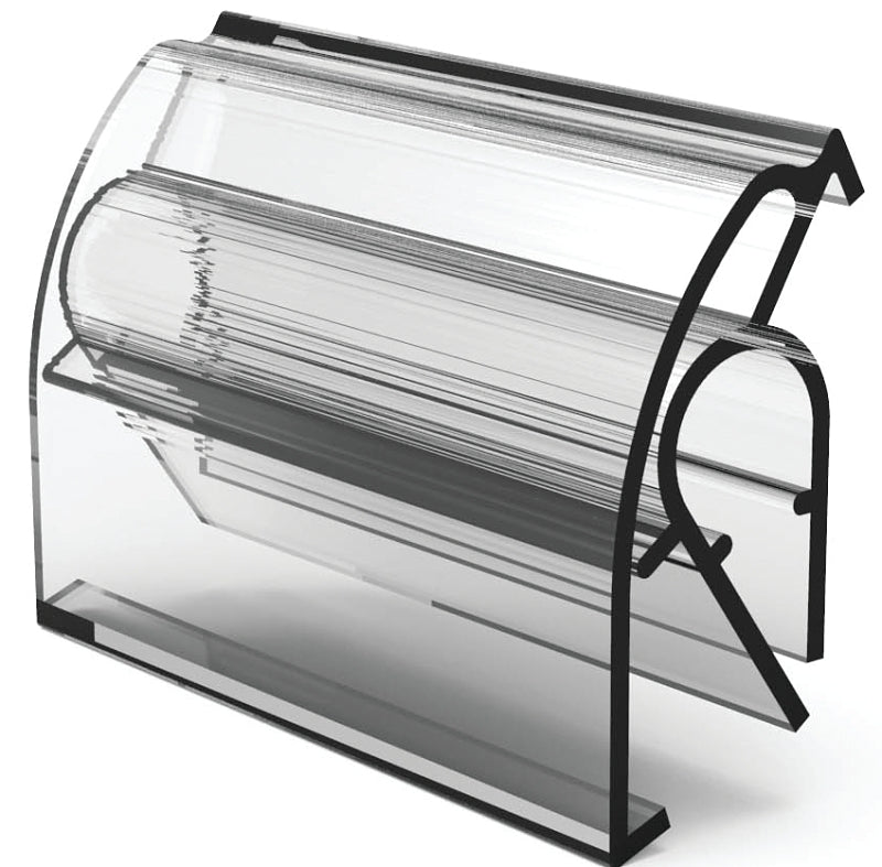 SOUTHERN IMPERIAL Southern Imperial Data-Trax R16-250-2 Label Holder, Plastic, Clear