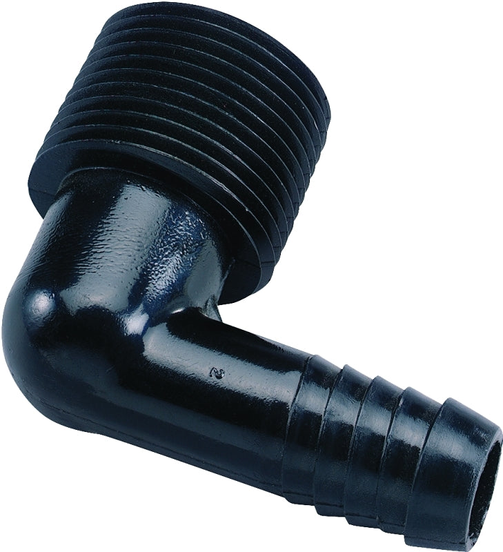ORBIT Orbit 94360 Elbow, 3/4 x 1/2 in Connection, MNPT x Barb, Plastic LAWN & GARDEN ORBIT