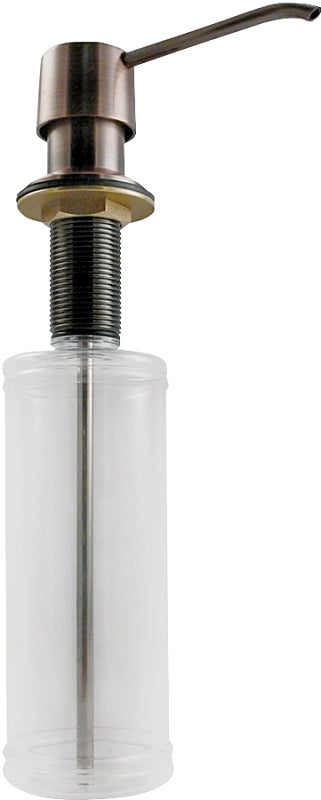 KEENEY Keeney K612VB Soap Lotion Dispenser, Plastic/Stainless Steel, Clear, Venetian Bronze