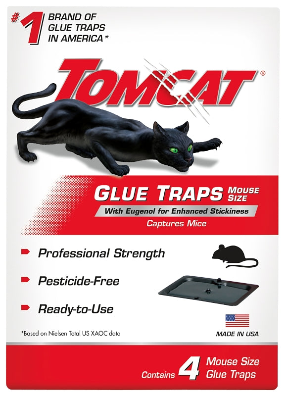 TOMCAT Tomcat 0362310 Mouse Glue Trap, 0.63 in L, 4.88 in W, 6-3/4 in H, Glue Locking LAWN & GARDEN TOMCAT