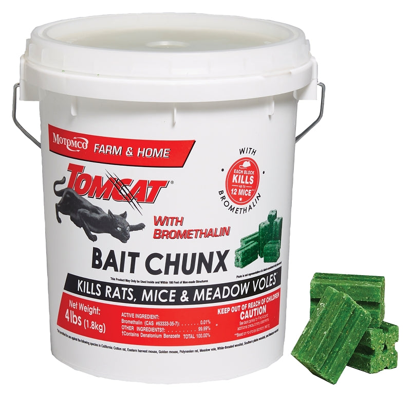 TOMCAT Tomcat BL22244 Rat and Mouse Poison, 1 oz Pail LAWN & GARDEN TOMCAT