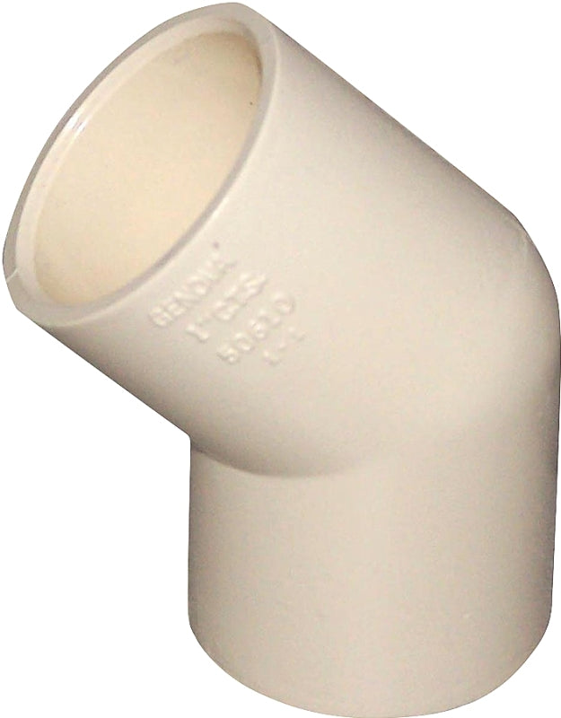 NIBCO Nibco T00080D Pipe Elbow, 1/2 in, Slip-Joint, 45 deg Angle, CPVC, SCH 40 Schedule PLUMBING, HEATING & VENTILATION NIBCO