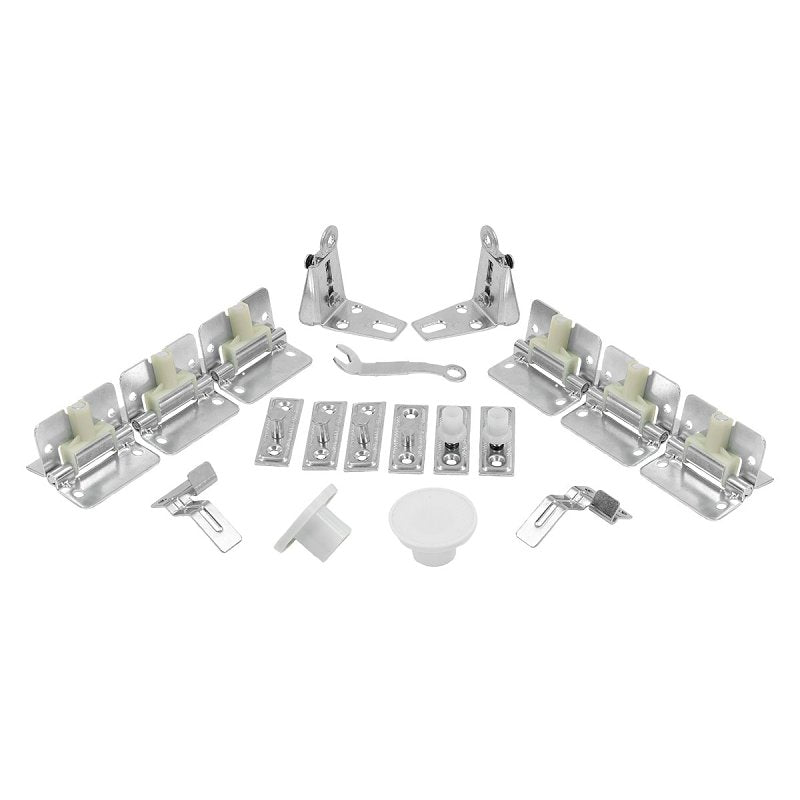RENIN Renin BF1700-07200-BW Hardware Track Set, 72 in L Track, Steel, For: 3/4 to 1-3/4 in THK Bi-Fold Doors HARDWARE & FARM SUPPLIES RENIN