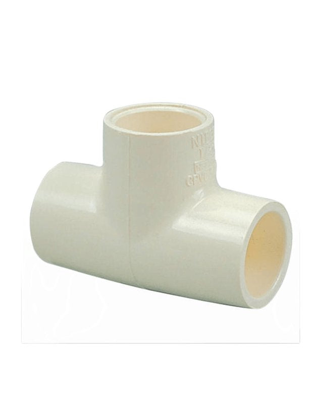 NIBCO INC. Nibco 161513 Pipe Tee, 3/4 x 1/2 in, Slip-Joint, CPVC