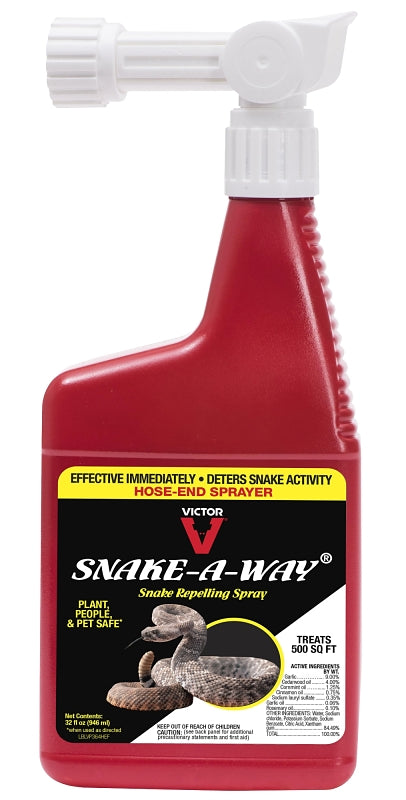 VICTOR Victor Snake-A-Way VP364HE Hose-End Spray, Repels: Venomous and Non-Venomous Snake LAWN & GARDEN VICTOR