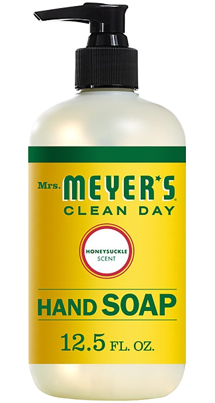 MRS. MEYERS Mrs. Meyer's 17425 Hand Soap, Liquid, Honeysuckle, 12.5 oz Bottle