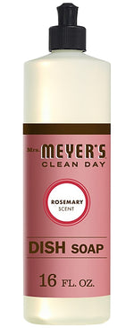 MRS MEYERS Mrs. Meyer's 17451 Dish Soap, 16 oz, Liquid, Rosemary, Colorless CLEANING & JANITORIAL SUPPLIES MRS MEYERS