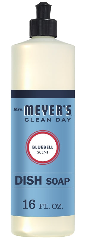 MRS MEYERS Mrs. Meyer's 17481 Dishwasher Soap, 16 fl-oz, Liquid, Bluebell