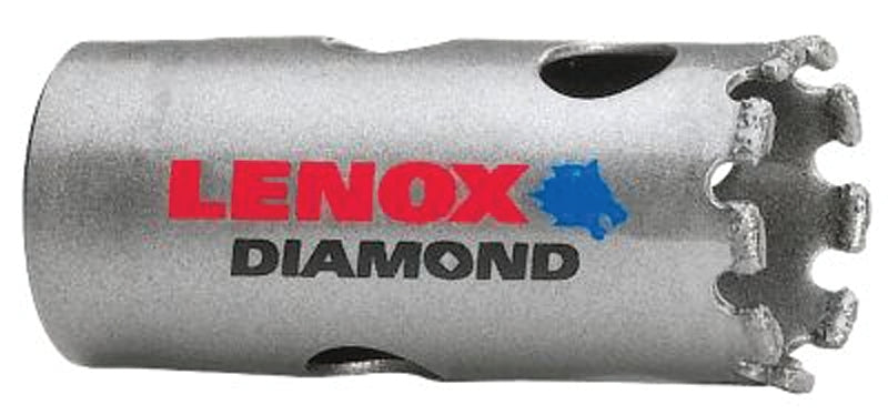 LENOX Lenox 12113 Hole Saw, 7/8 in Dia, 1-5/8 in D Cutting, Diamond Cutting Edge TOOLS LENOX