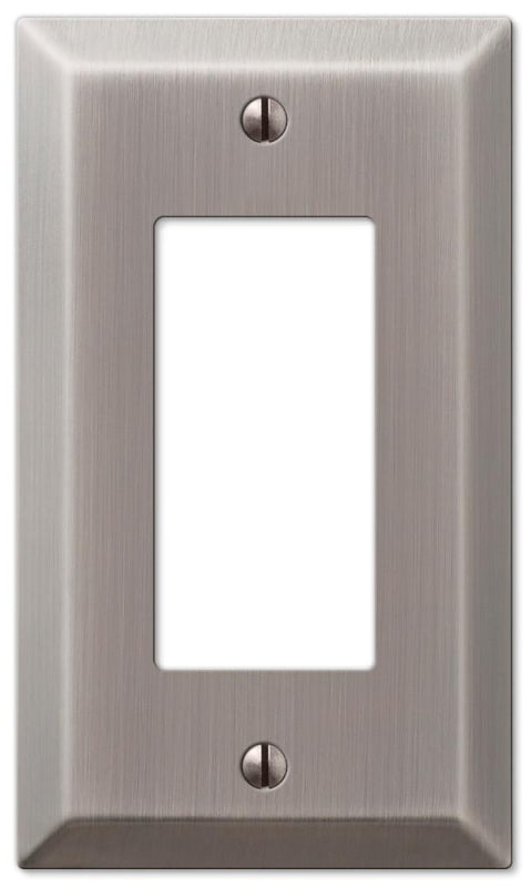 AMERELLE Amerelle Century Series 163RAN Wallplate, 5 in L, 2.9 in W, 1-Gang, Steel, Antique Nickel-Plated