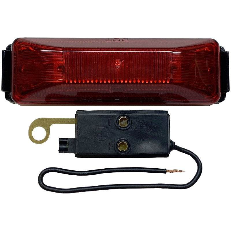 PETERSON MFG PM V161KR Marker Light, 12 V, LED Lamp, Red Lens, Plastic Housing Material, Grommet AUTOMOTIVE PETERSON MFG