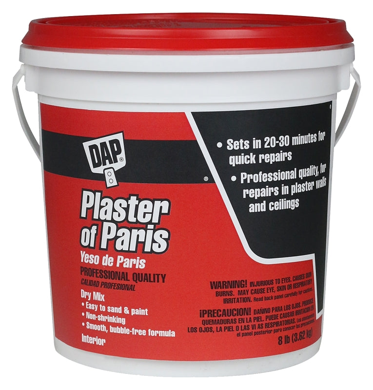 DAP DAP 10310 Plaster of Paris, Powder, White, 8 lb Tub