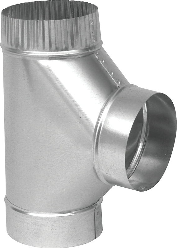IMPERIAL Imperial GV0893 Tee, 6 in, 30 Gauge, Galvanized Steel PLUMBING, HEATING & VENTILATION IMPERIAL
