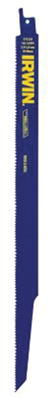 IRWIN Irwin 372110P5 Reciprocating Saw Blade, Applicable Materials: Carbon Steel, Plastic, Stainless Steel, 12 in L, 168-Teeth TOOLS IRWIN