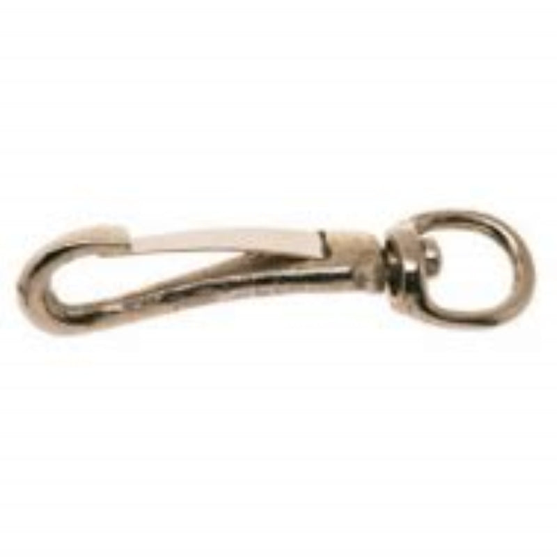 CAMPBELL CHAIN Campbell T7601912 Swiveling Spring Snap, 3/8 in, 20 lb Working Load, Malleable Iron, Nickel