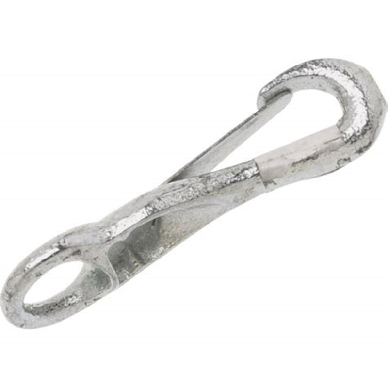 CAMPBELL CHAIN Campbell T7602301 Rigid Eye Spring Snap, 3/8 in, 30 lb Working Load, Malleable Iron/Steel, Zinc