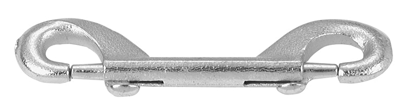 CAMPBELL CHAIN Campbell T7605521 Double-Ended Bolt Snap, 4-3/4 in, 110 lb Working Load, Malleable Iron, Zinc