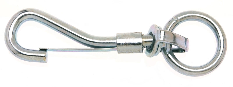 CAMPBELL CHAIN Campbell T7606301 Swiveling Spring Snap, 3/4 in, 80 lb Working Load, Malleable Iron/Steel, Zinc