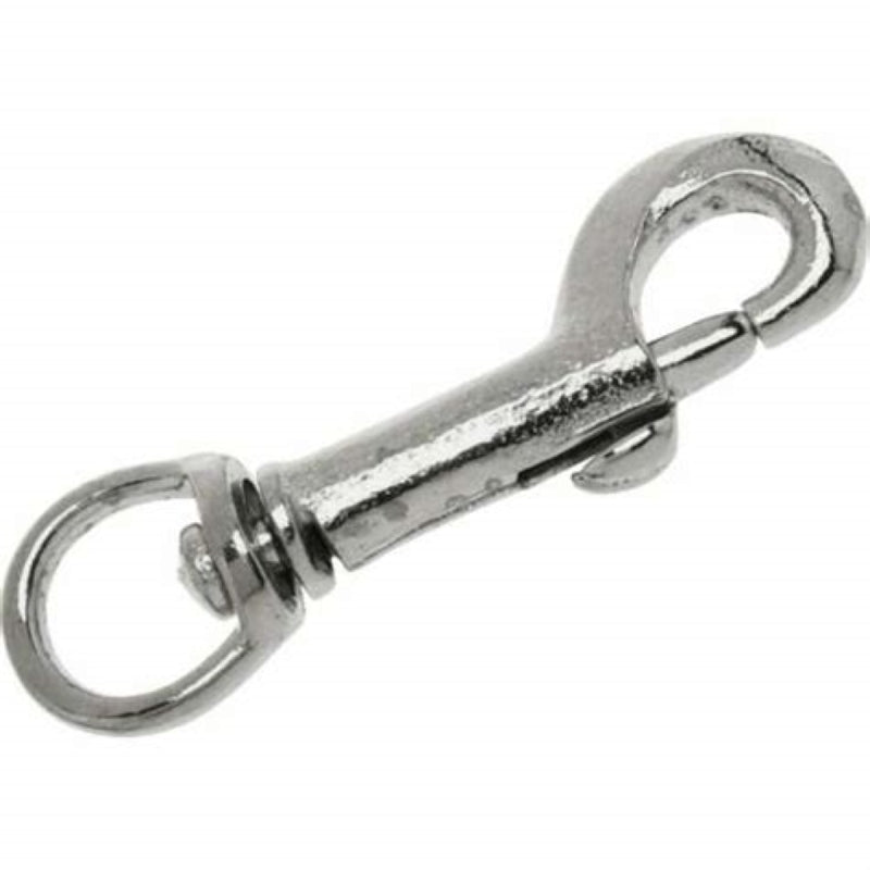 CAMPBELL CHAIN Campbell T7607602 Swiveling Bolt Snap, 3/8 in, 60 lb Working Load, Malleable Iron, Nickel HARDWARE & FARM SUPPLIES CAMPBELL CHAIN