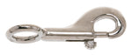 CAMPBELL CHAIN Campbell T7615202 Round Eye Bolt Snap, 5/8 in, 90 lb Working Load, Zinc, Nickel-Plated