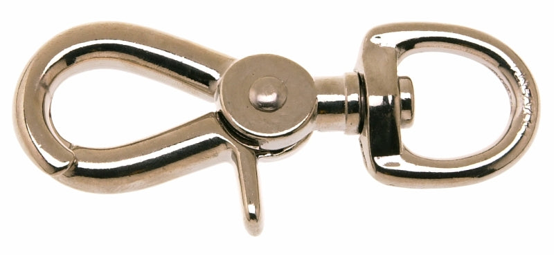 CAMPBELL CHAIN Campbell T7616602 Swiveling Trigger Snap, 3/4 in, 90 lb Working Load, Malleable Iron, Nickel