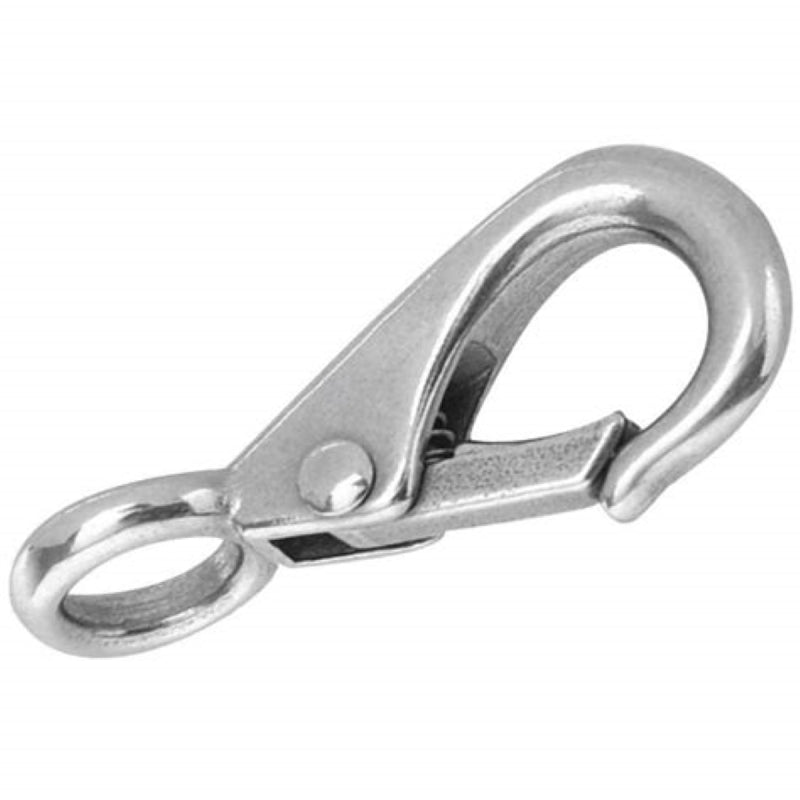 CAMPBELL CHAIN Campbell T7631414 Rigid Eye Quick Snap, 5/8 in, 160 lb Working Load, Stainless Steel
