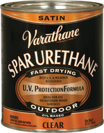 VARATHANE Rust-Oleum 242183H Outdoor Clear Oil Paint, Liquid, Clear, 1 qt, Can PAINT VARATHANE