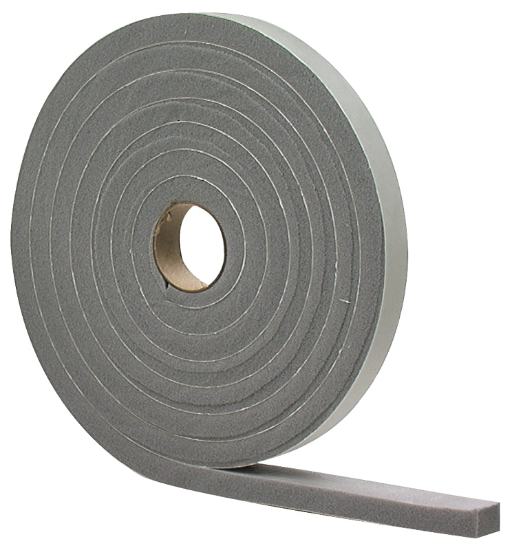 M-D M-D 02253 Foam Tape, 3/8 in W, 17 ft L, 3/16 in Thick, PVC, Gray HARDWARE & FARM SUPPLIES M-D