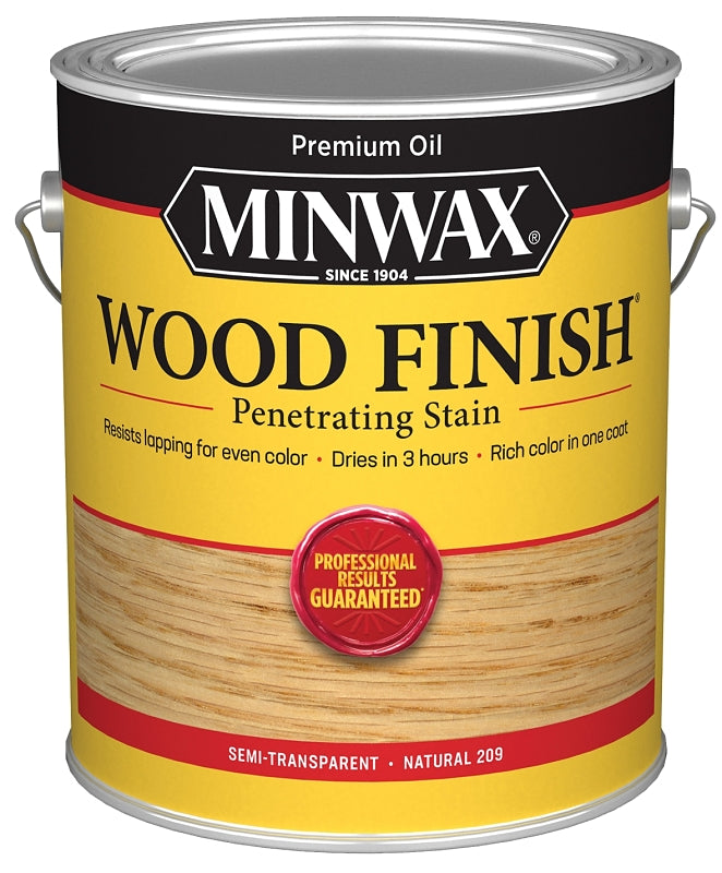 MINWAX Minwax 710700000 Wood Stain, Oil Base, Natural, Liquid, 1 gal