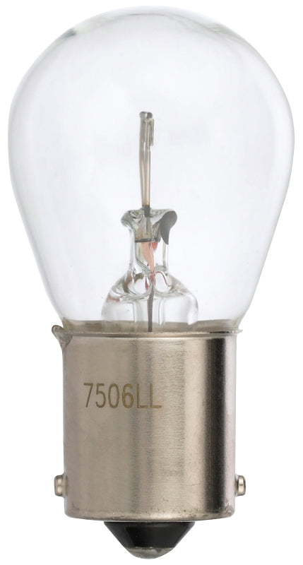 EIKO Peak 7506LL-BPP Miniature Automotive Bulb, 460 Lumens, 13.5 V, 25 W, Incandescent Lamp, Bayonet, Clear