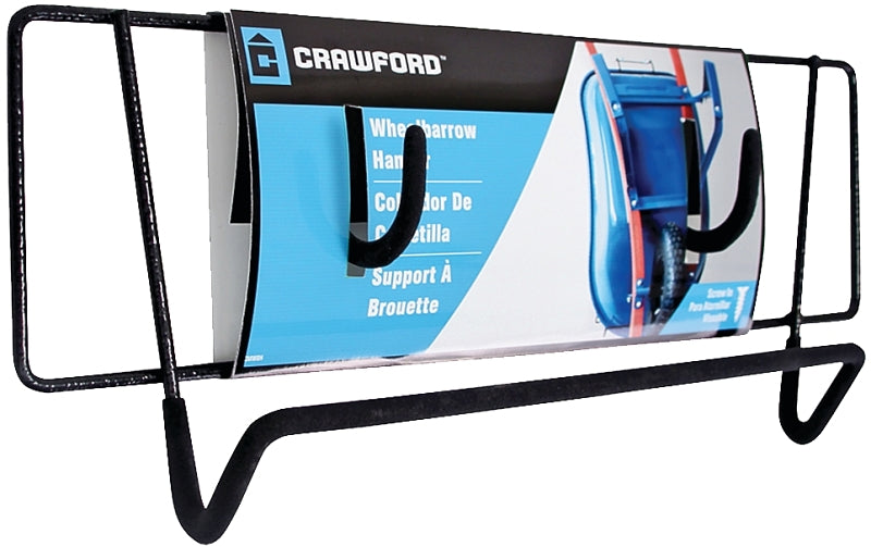 CRAWFORD Crawford CMWBH-6 Wheelbarrow Holder, 35 lb, Carbon Steel