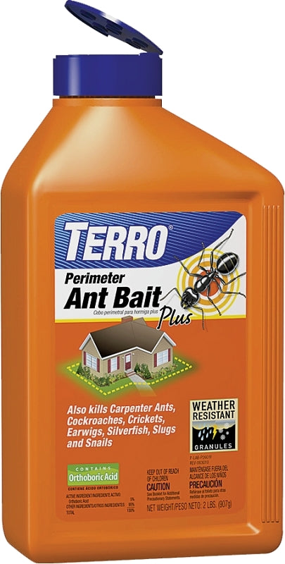 TERRO Terro Perimeter T2600 Ant Bait Plus, Granular, 2 lb Canister LAWN & GARDEN TERRO