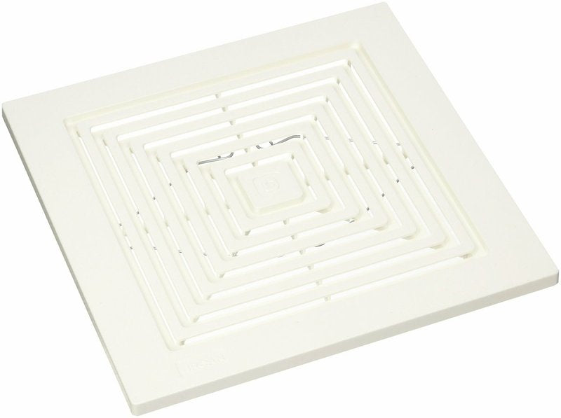 BROAN MFG Broan BP90 Bathroom Exhaust Fan Grille/Cover, 9 in L, 9-1/4 in W, White Polymeric, White