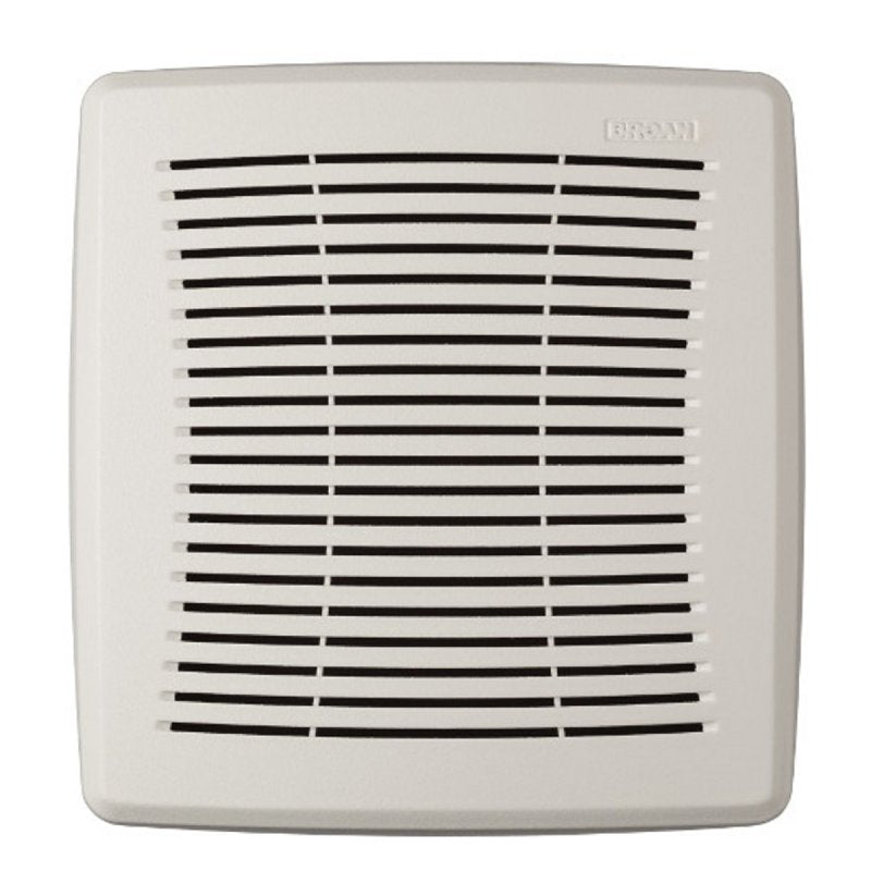 BROAN MFG Broan FGR101 Bathroom Exhaust Fan Grille, 9-1/2 in L, 9-1/4 in W, Polypropylene, White PLUMBING, HEATING & VENTILATION BROAN MFG