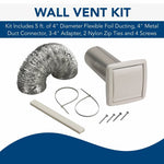 BROAN MFG Broan WVK2A Wall Ducting Kit, Flexible, Metal, White PLUMBING, HEATING & VENTILATION BROAN MFG