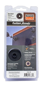 SIMPSON STRONG-TIE Simpson Strong-Tie Outdoor Accents STN22R8 Hex Head Washer, Black, Powder-Coated