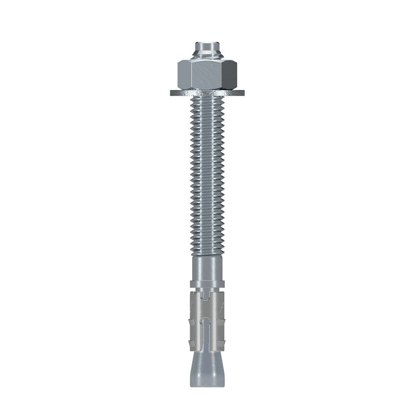 SIMPSON STRONG-TIE Simpson Strong-Tie Strong-Bolt 2 STB2-37334P1 Wedge Anchor, 3/8 in Dia, 3-3/4 in OAL, Carbon Steel, Zinc