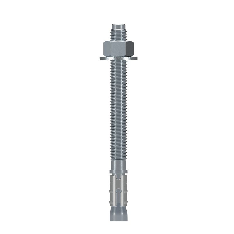 SIMPSON STRONG-TIE Simpson Strong-Tie Strong-Bolt 2 STB2-50512C25 Wedge Anchor, 1/2 in Dia, 5-1/2 in L, Carbon Steel, Zinc Plated